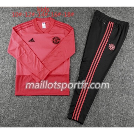 Manchester United Enfant Ensemble Sweat d'entrainement Rouge 2018/19 Manchester United Enfant Ensemble Sweat d'entrainement Rouge 2018/19